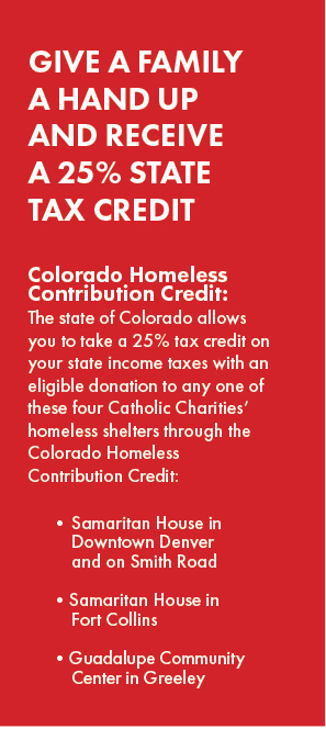 Colorado Homeless Contribution Credit